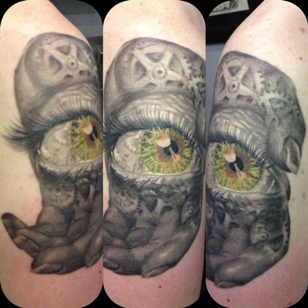 Tattoos - eye hand - 116430